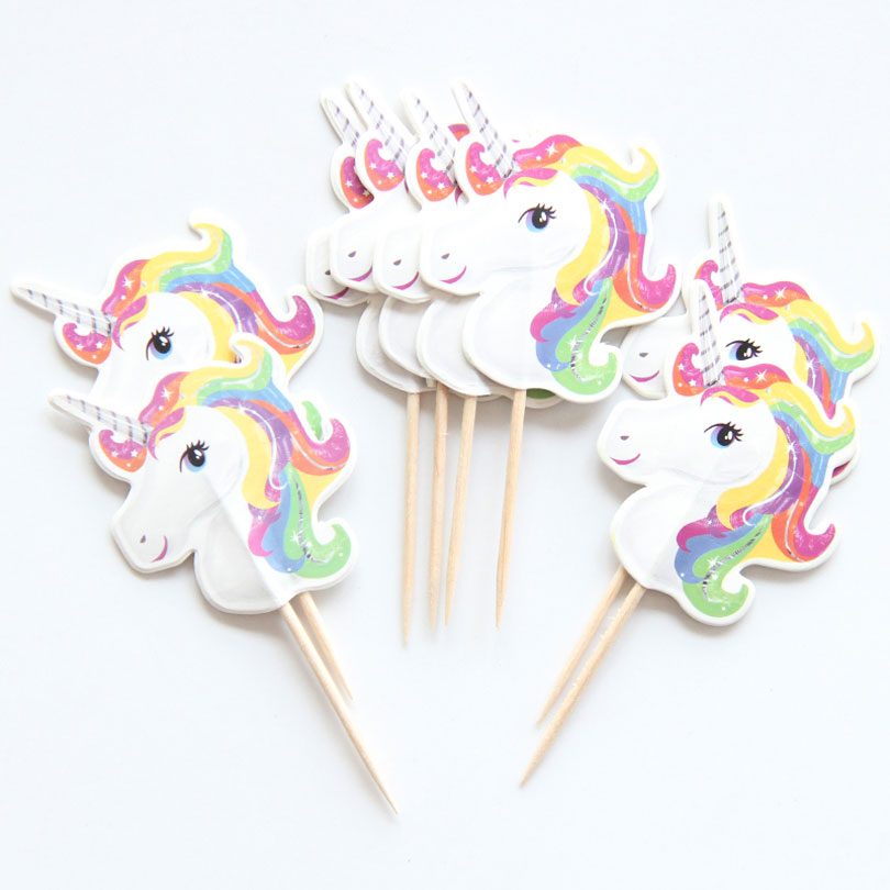 Scobitori cu Unicorni pentru Candy Bar