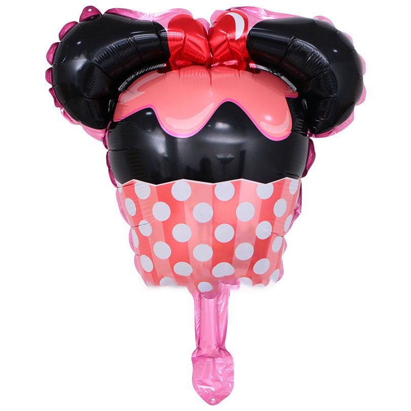 Balon cu Minnie Mouse în formă de brioşă