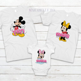 Tricouri cu Mickey Mouse pentru aniversări sau tăieri de moţ