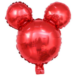 baloane Mickey Mouse, roşu metalizat