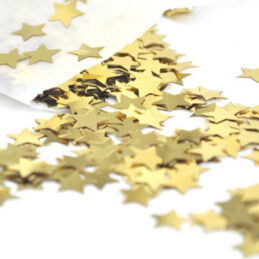 Confetti aurii in forma de stelute