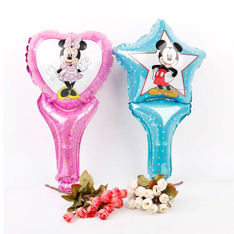 Baloane cu Mickey şi Minnie Mouse, 4 modele la alegere. Baloanele sunt perfecte în combinaţie cu setul pentru botez cu Mickey Mouse.