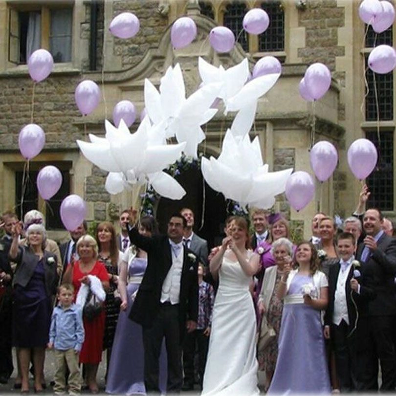 Baloane în formă de porumbei, perfecte pentru o petrecere de neuitat. Alege pentru nunta ta baloane moderne, potrivite pentru orice tematică.