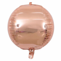 Baloane roz metalizate rotunde 4D, cu formă deosebită.