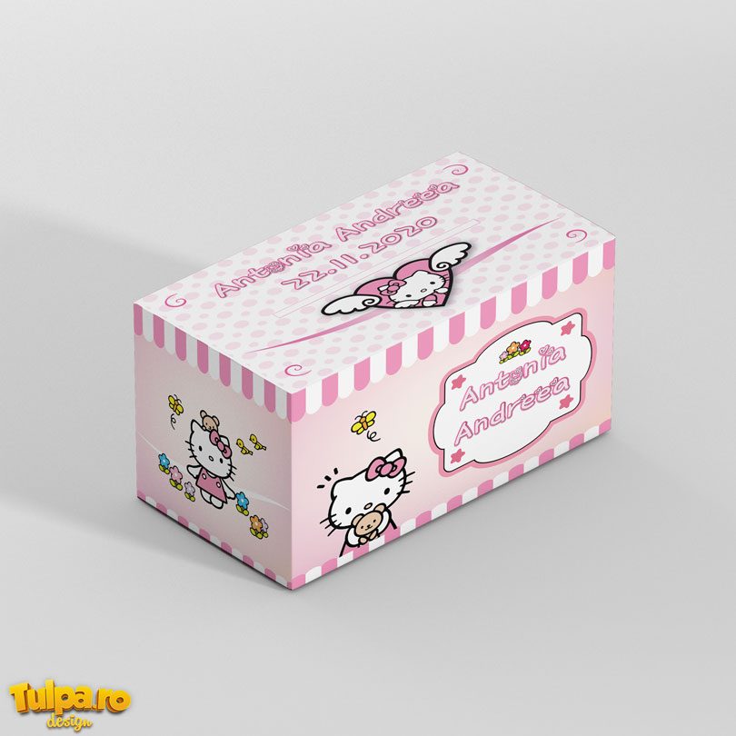 Cutie cu Hello Kitty pentru plicurile de dar