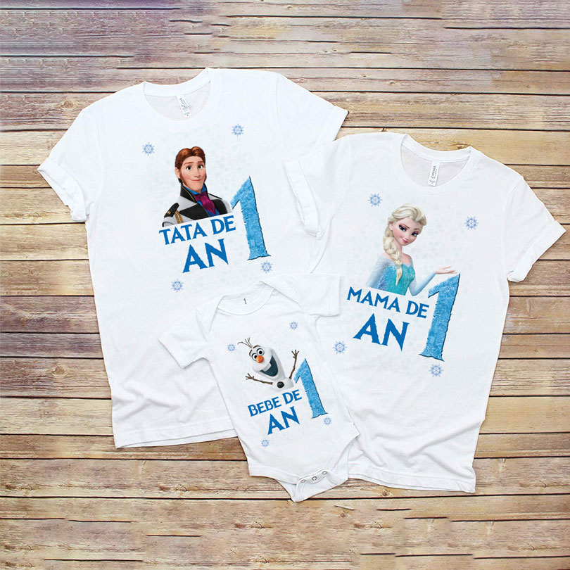 Set de tricouri pentru tăiere de moţ cu Frozen