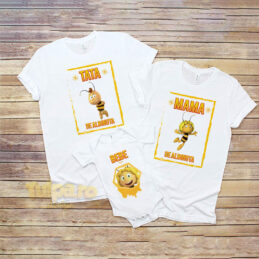 Tricouri personalizate pentru tăiere de moţ cu Albinuţa Maya